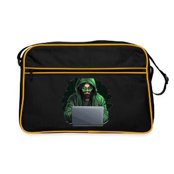 Hacker éthique - Illustration - Sac Retro - noir/or - Devant