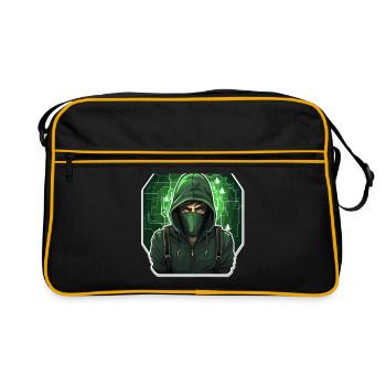 Hacker éthique - Illustration - Sac Retro - noir/or - Devant