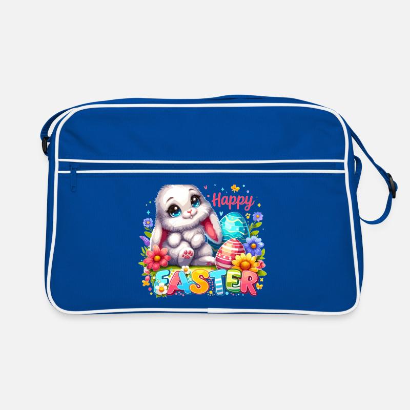 Happy Easter - Easter Bunny Illustration Retro Tasche