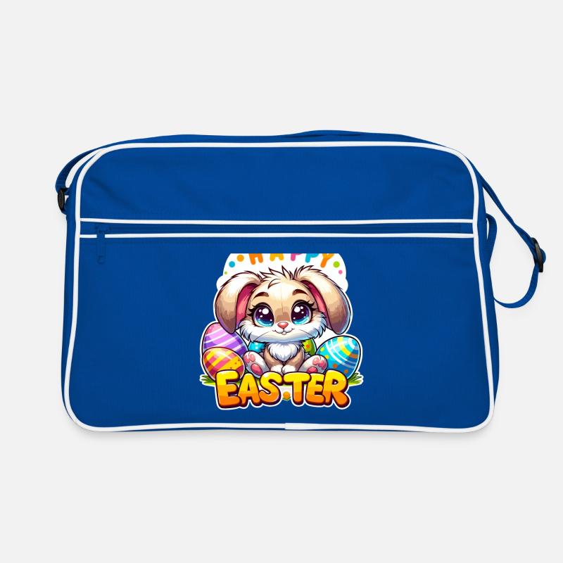Happy Easter - Easter Bunny Illustration Retro Tasche