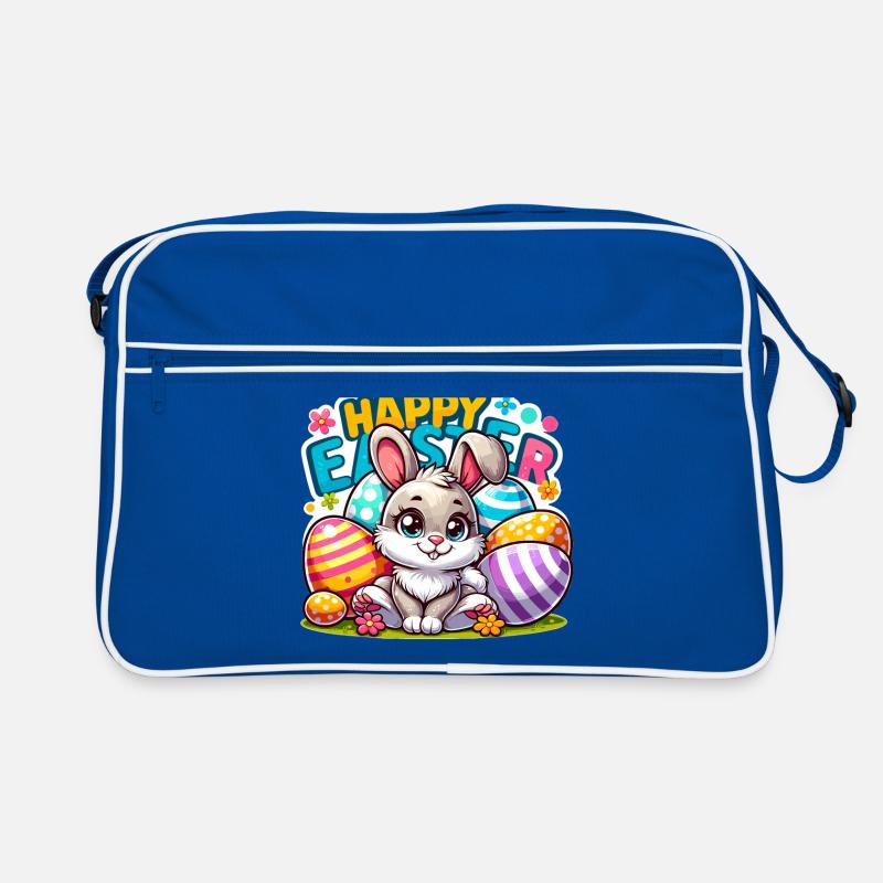 Happy Easter - Easter Bunny Illustration Retro Tasche