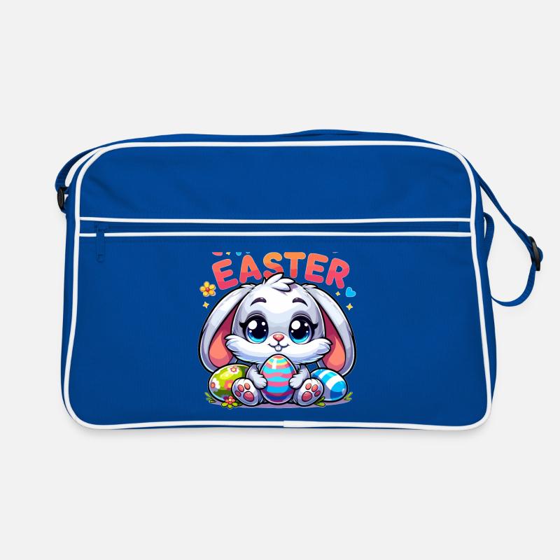 Happy Easter - Easter Bunny Illustration Retro Tasche