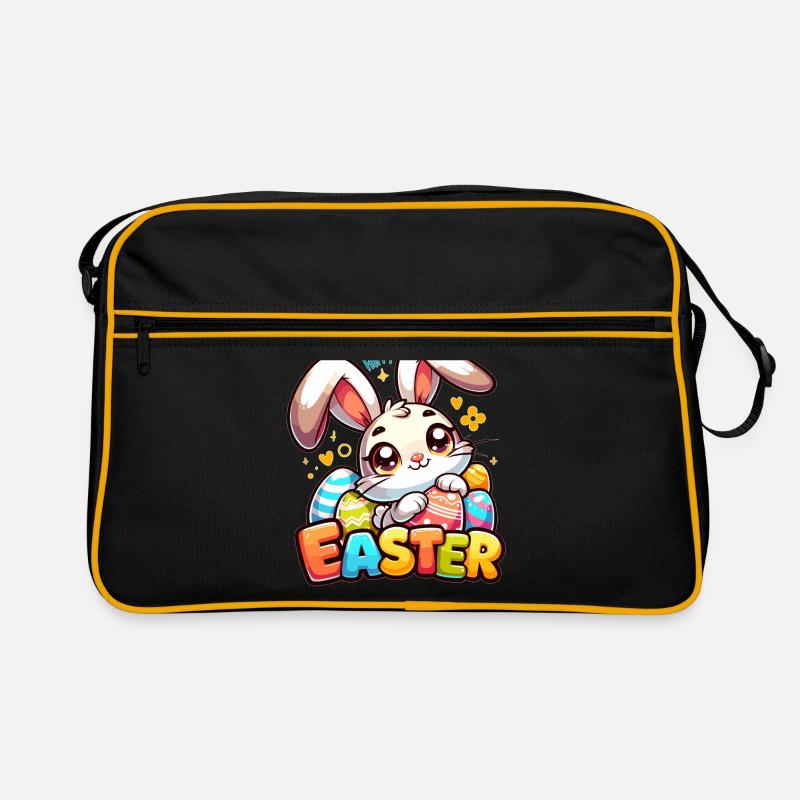 Happy Easter - Easter Bunny Illustration Retro Tasche