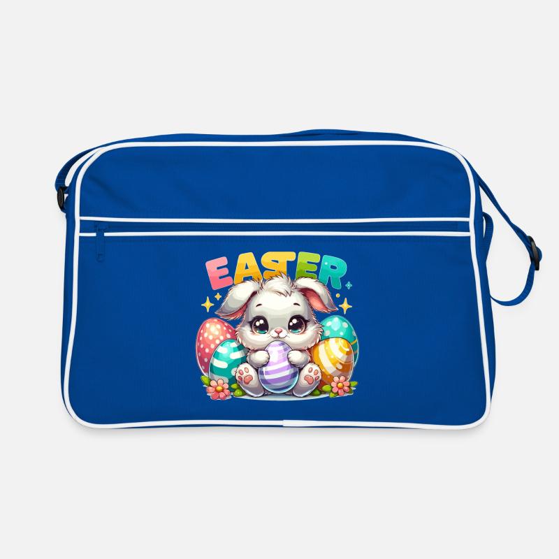 Happy Easter - Easter Bunny Illustration Retro Tasche