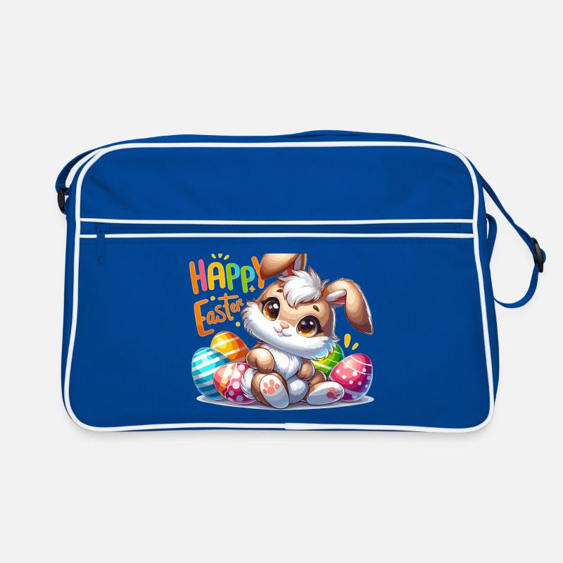 Happy Easter - Easter Bunny Illustration Retro Tasche