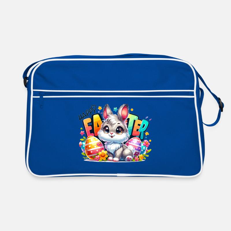 Happy Easter - Easter Bunny Illustration Retro Tasche