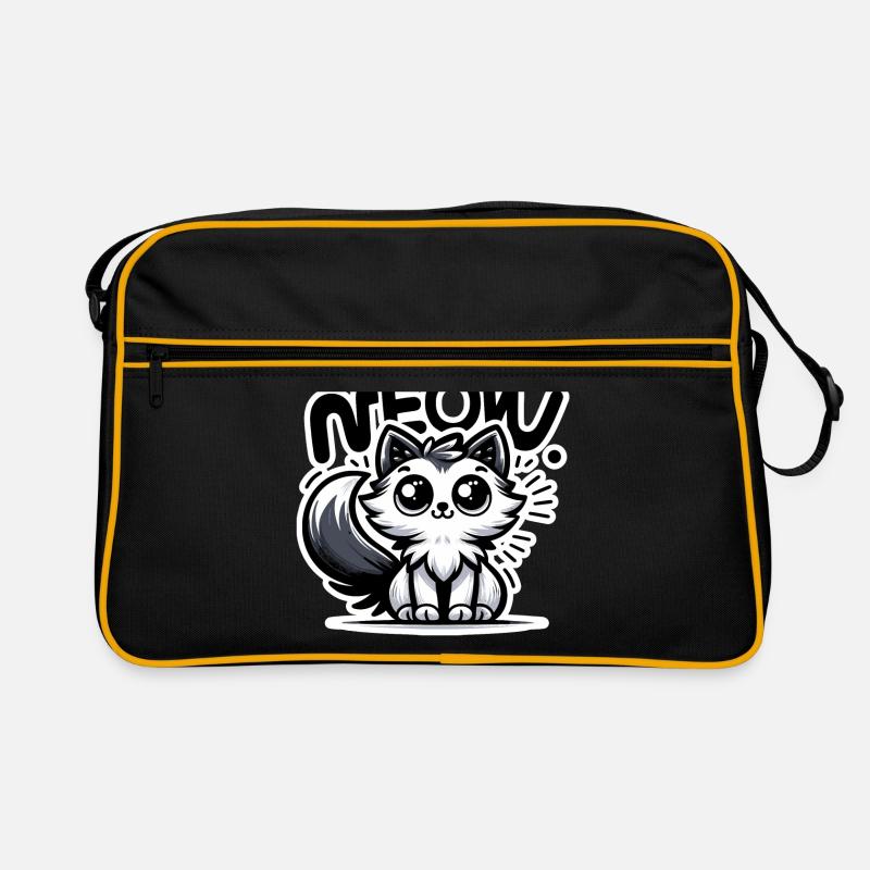 Miaou - Illustration de chat Sac Retro