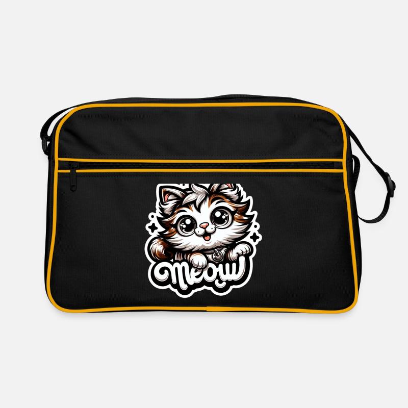 Miaou - Illustration de chat Sac Retro