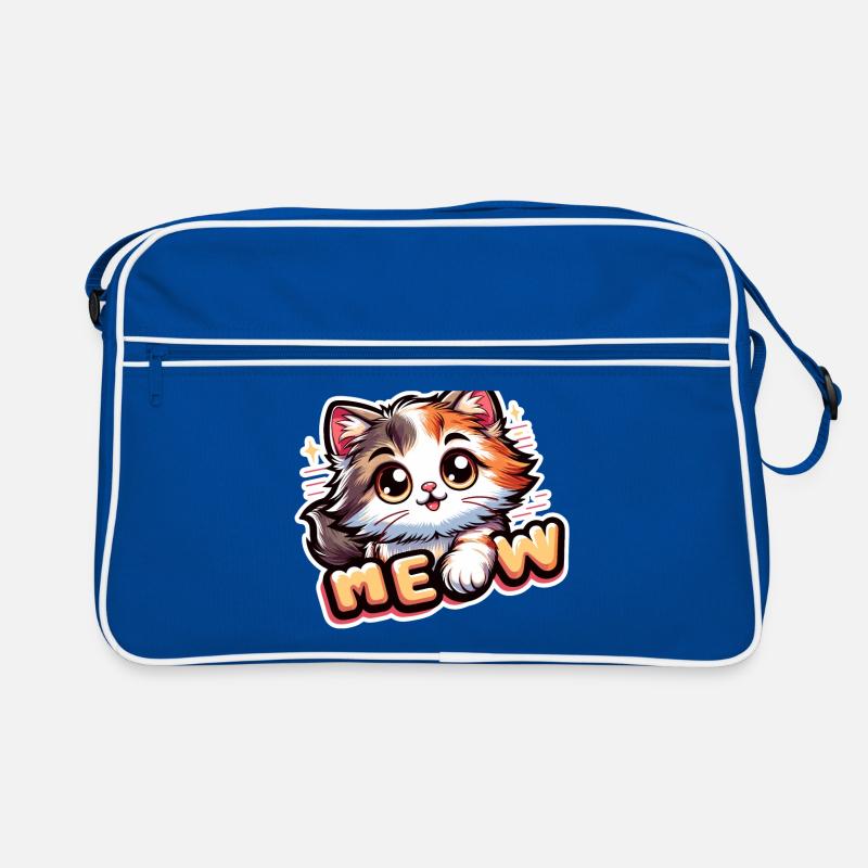 Miaou - Illustration de chat Sac Retro