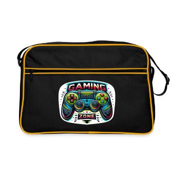 Gaming Zone - Controller Illustration - Retro Bag - black/gold - Front