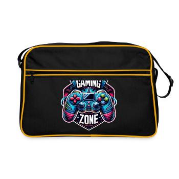 Gaming Zone - Controller Illustration - Retro Bag - black/gold - Front