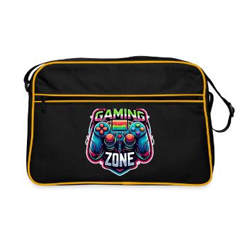 Gaming Zone - Controller Illustration - Retro Bag - black/gold - Front