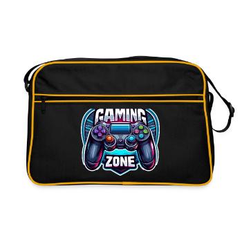 Gaming Zone - Controller Illustration - Retro Bag - black/gold - Front