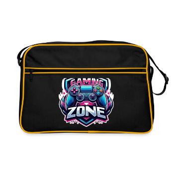 Gaming Zone - Controller Illustration - Retro Bag - black/gold - Front