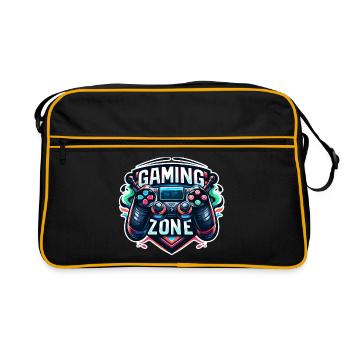 Gaming Zone - Controller Illustration - Retro Bag - black/gold - Front