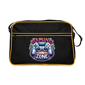 Gaming Zone - Controller Illustration - Retro Bag - black/gold - Front