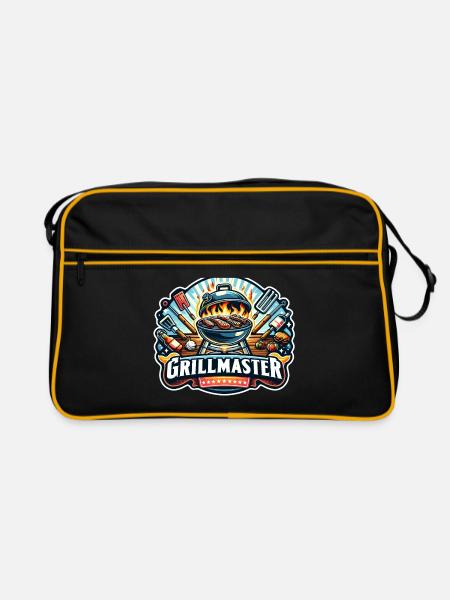 GrillMaster - Illustration de gril - Sac Retro - noir/or - Devant