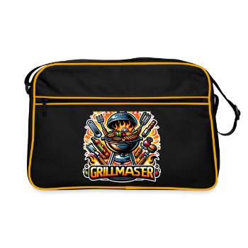 GrillMaster - Illustration de gril - Sac Retro - noir/or - Devant