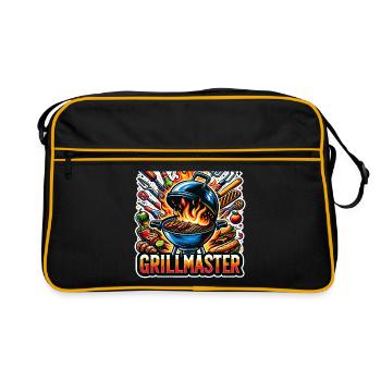 GrillMaster - Illustration de gril - Sac Retro - noir/or - Devant