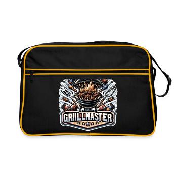 GrillMaster - Illustration de gril - Sac Retro - noir/or - Devant