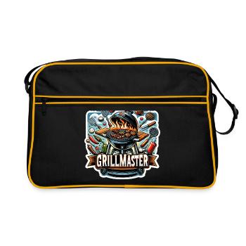 GrillMaster - Illustration de gril - Sac Retro - noir/or - Devant