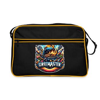 GrillMaster - Illustration de gril - Sac Retro - noir/or - Devant