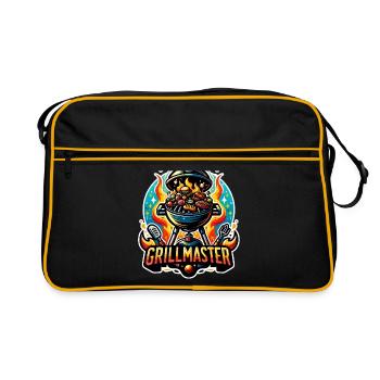 GrillMaster - Illustration de gril - Sac Retro - noir/or - Devant