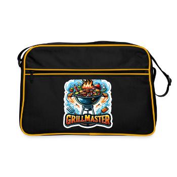 GrillMaster - Illustration de gril - Sac Retro - noir/or - Devant