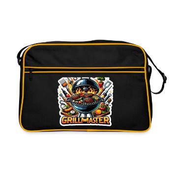 GrillMaster - Illustration de gril - Sac Retro - noir/or - Devant