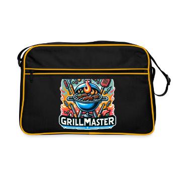 GrillMaster - Illustration de gril - Sac Retro - noir/or - Devant
