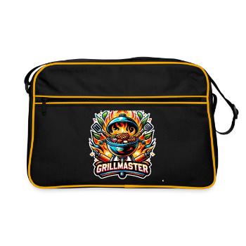 GrillMaster - Illustration de gril - Sac Retro - noir/or - Devant