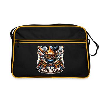GrillMaster - Illustration de gril - Sac Retro - noir/or - Devant