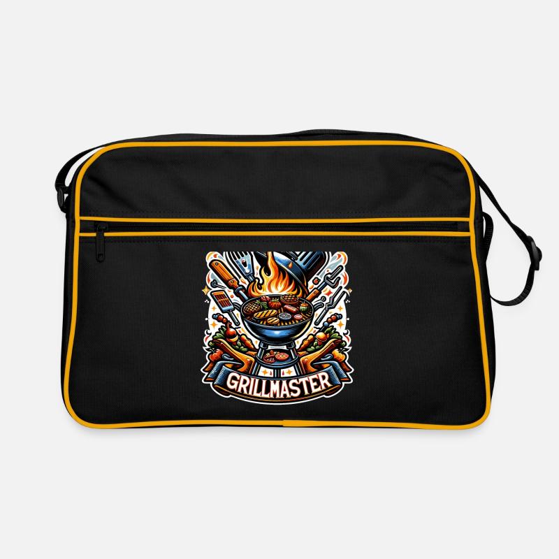 GrillMaster - Grill Illustration Retro Tasche