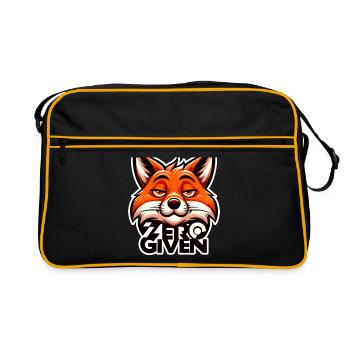 Zero Given - Fuchs Illustration - Retro Tasche - Schwarz/Gold - Vorne