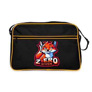 Zero Given - Fuchs Illustration - Retro Tasche - Schwarz/Gold - Vorne
