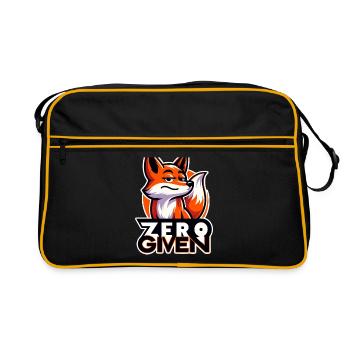 Zero Given - Fuchs Illustration - Retro Tasche - Schwarz/Gold - Vorne