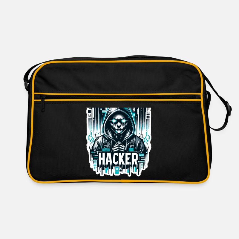 Hacker - Illustration Retro Tasche