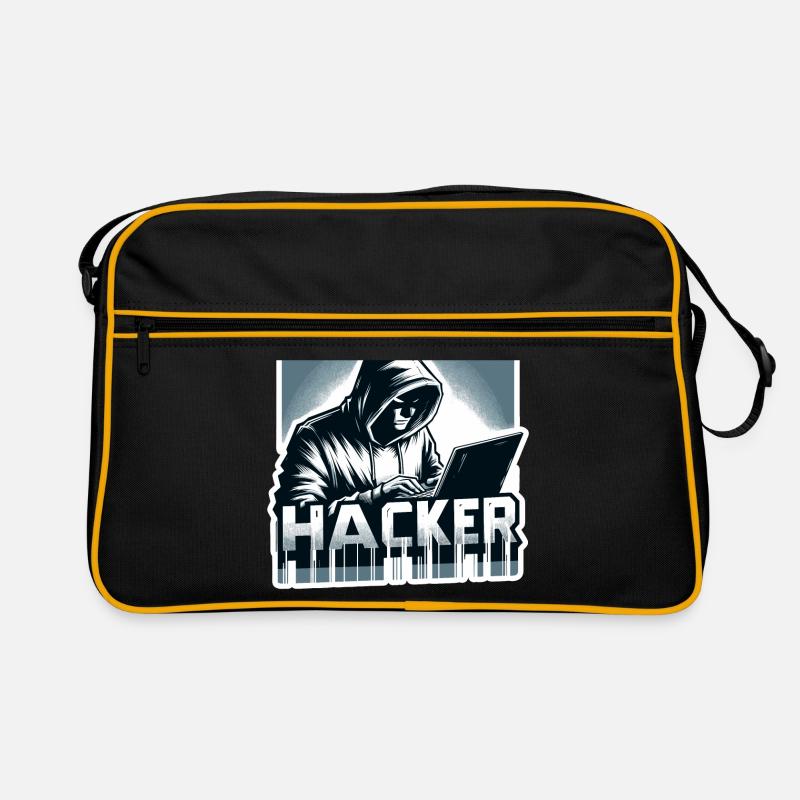Hacker - Illustration Retro Tasche