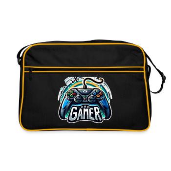 Pro Gamer - Controller Illustration - Retro Bag - black/gold - Front