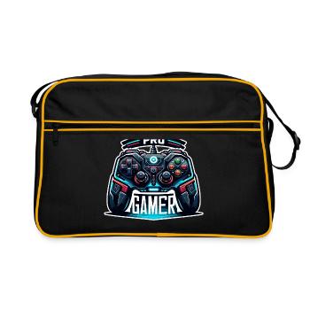 Pro Gamer - Controller Illustration - Retro Bag - black/gold - Front