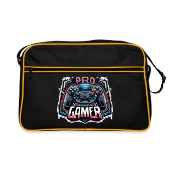 Pro Gamer - Illustration de la manette - Sac Retro - noir/or - Devant