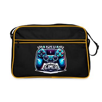 Pro Gamer - Illustration de la manette - Sac Retro - noir/or - Devant