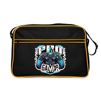 Pro Gamer - Controller Illustration - Retro Bag - black/gold - Front