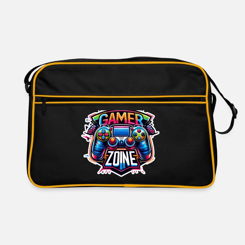 Gamer Zone - Controller Illustration Retro Tasche