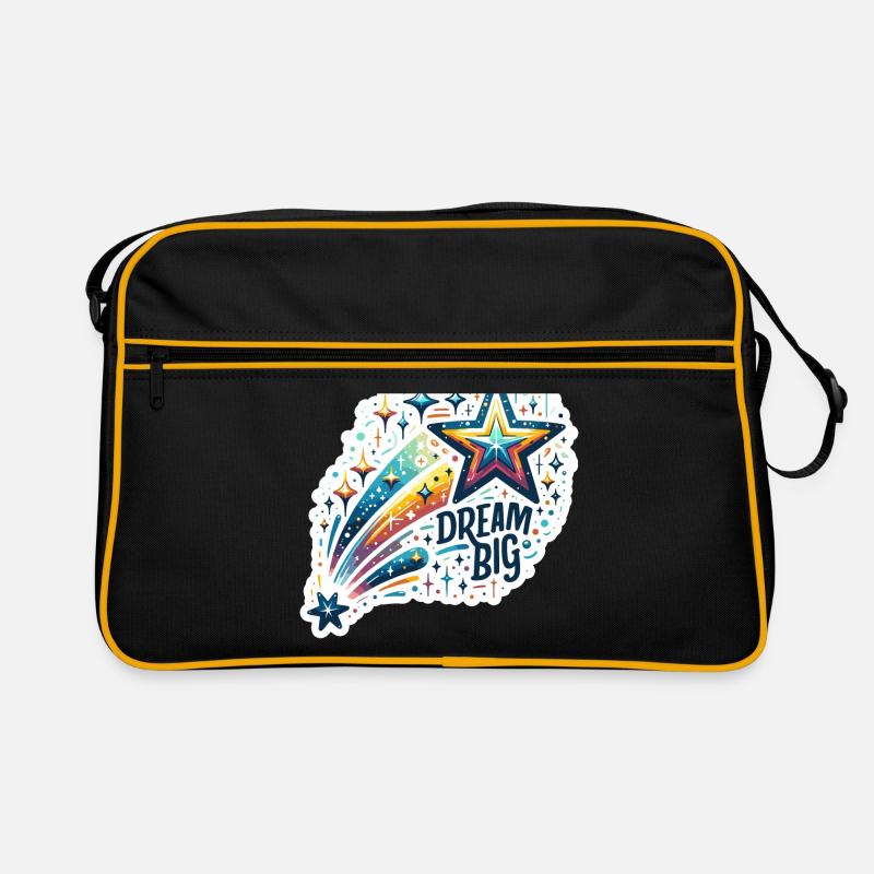 Dream Big - Shooting Star Illustration Retro Bag