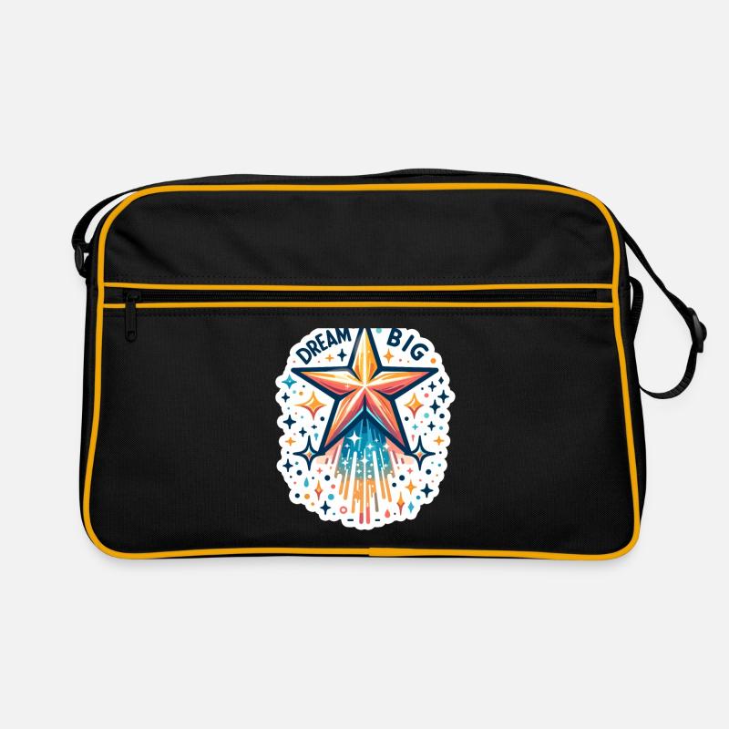 Dream Big - Sternschnuppe Illustration Retro Tasche