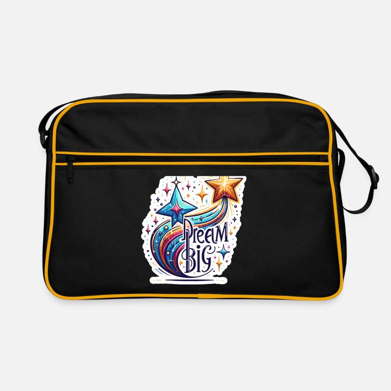 Dream Big - Shooting Star Illustration Retro Bag
