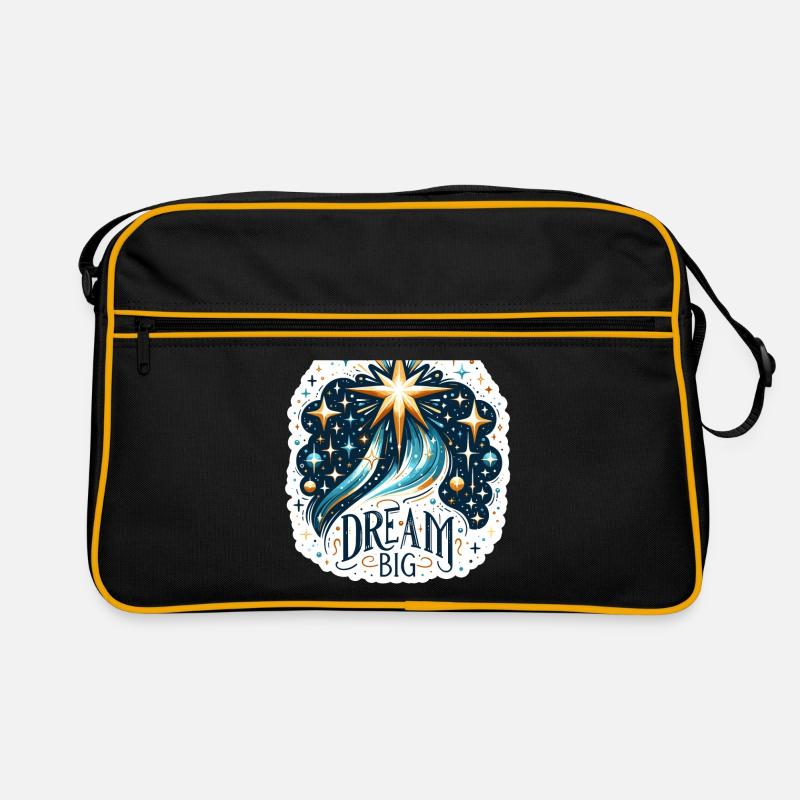 Dream Big - Sternschnuppe Illustration Retro Tasche
