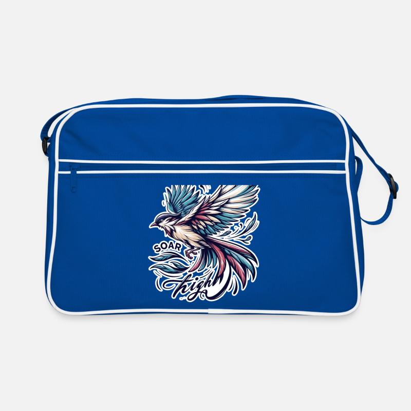 Soar High - Vogel Illustration Retro Tasche