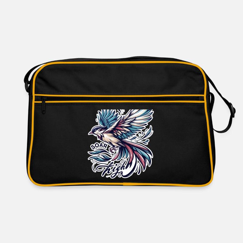 Soar High - bird illustration Retro Bag